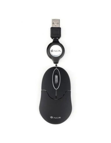 RATON NGS SINBLACK USB OPTICO RETRACTIL BLACK