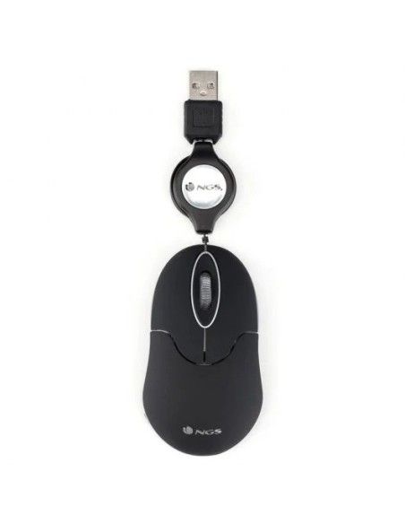 RATON NGS SINBLACK USB OPTICO RETRACTIL BLACK