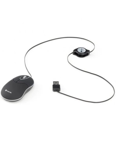 RATON NGS SINBLACK USB OPTICO RETRACTIL BLACK