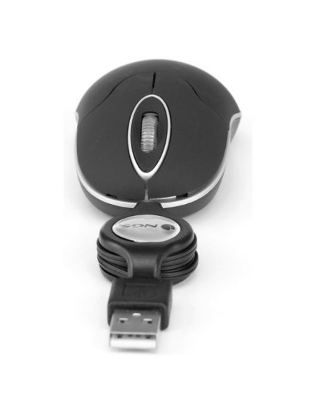 RATON NGS SINBLACK USB OPTICO RETRACTIL BLACK
