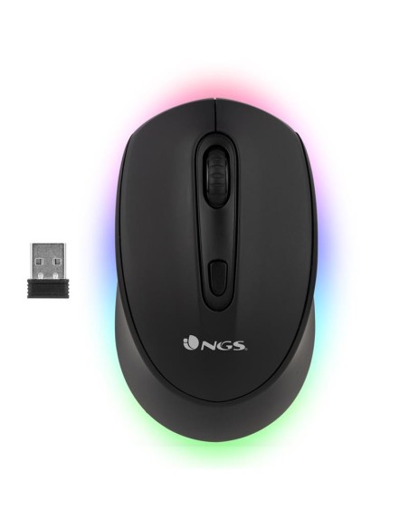 RATON NGS SMOG MULTIDEVICE WIRELESS BLUETOOTH RECARGABLE LED BLACK