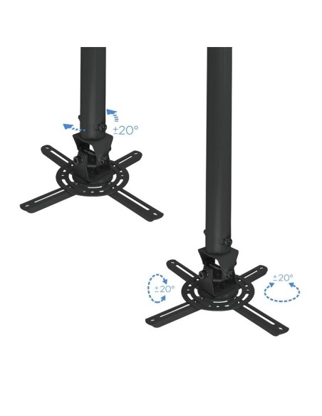 SOPORTE PROYECTOR TOOQ TECHO GIRATORIO E INCLINABLE BLACK