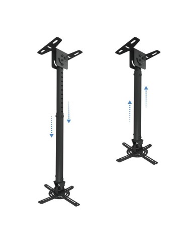 SOPORTE PROYECTOR TOOQ TECHO GIRATORIO E INCLINABLE BLACK