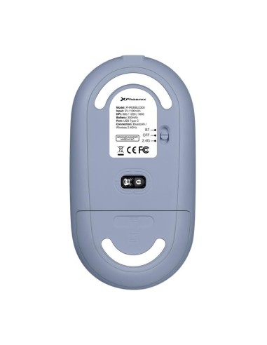 RATON PHOENIX REBBLE SILENT 1600DPI WIRELESS BLUETOOTH RECARGABLE BLUE