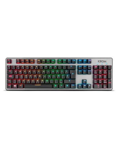 TECLADO GAMING KROM KERNEL MECANICO USB RGB RETROILUMINADO