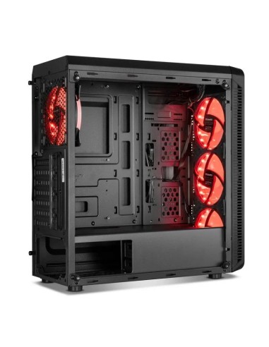 CAJA ORDENADOR GAMING NOX HUMMER TGX RAINBOW ATX RGB BLACK