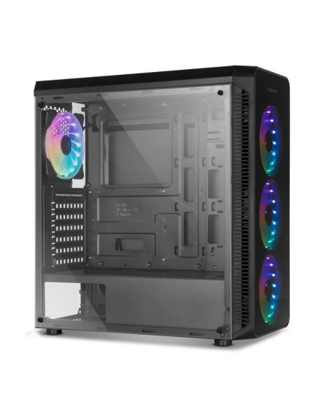 CAJA ORDENADOR GAMING NOX HUMMER TGX RAINBOW ATX RGB BLACK
