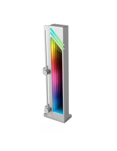 SOPORTE MARS GAMING PARA TARJETA DE VIDEO MAGNETICO RGB SILVER
