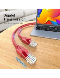 CABLE DE RED CAT.6 UTP 1M VENTION RED 2