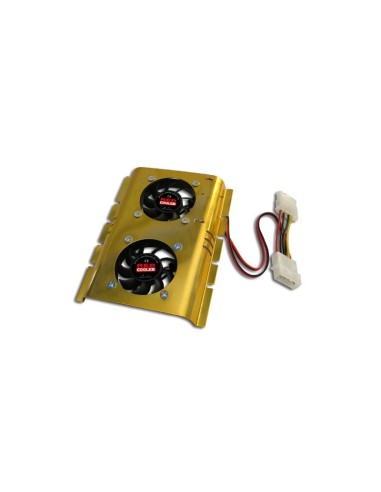 VENTILADOR DOBLE CON DISIPADOR PARA DISCO DURO 3.5''