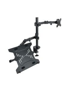 SOPORTE DE MESA MONITOR/PORTATIL TOOQ DB1200TN-B 13-32 2 BRAZOS BLACK
