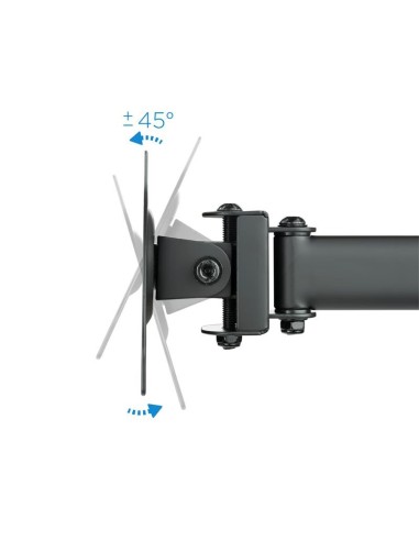 SOPORTE DE MESA TV/MONITOR TOOQ 13-27 8KG 2 BRAZOS PARA 3 PANTALLAS