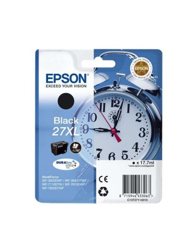 TINTA EPSON C13T27114012 BLACK T2711 27XL DURABRITE ULTRA