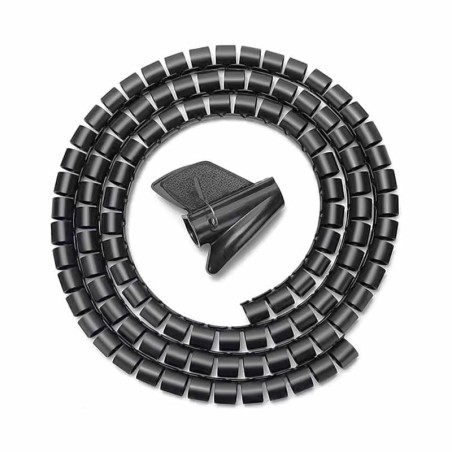 ORGANIZADOR DE CABLE AISENS 25MM 1M BLACK