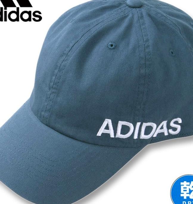 大きいサイズ adidas(アディダス) オーガニックコットンツイルキャップ ブルーグレー 4L/62～65cm  送料無料-大きいサイズの専門店ビックリベロ本店