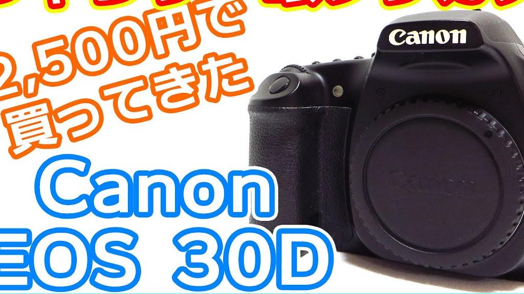 【カメラ】ジャンクで買った一眼レフカメラ Canon EOS 30D