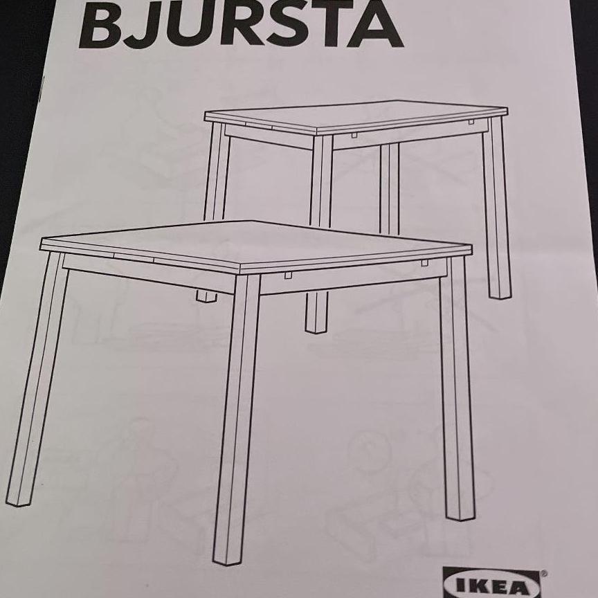 IKEA　イケア　BJURSTA(ビュースタ)伸長式ダイニングテーブル