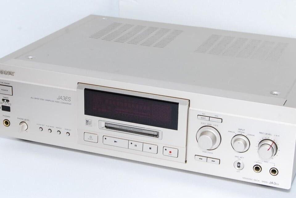 SONY MDS-JA3ES MD Deck Silver Audio Recorder 1995 Japan AC100V 50Hz/60Hz  eBay